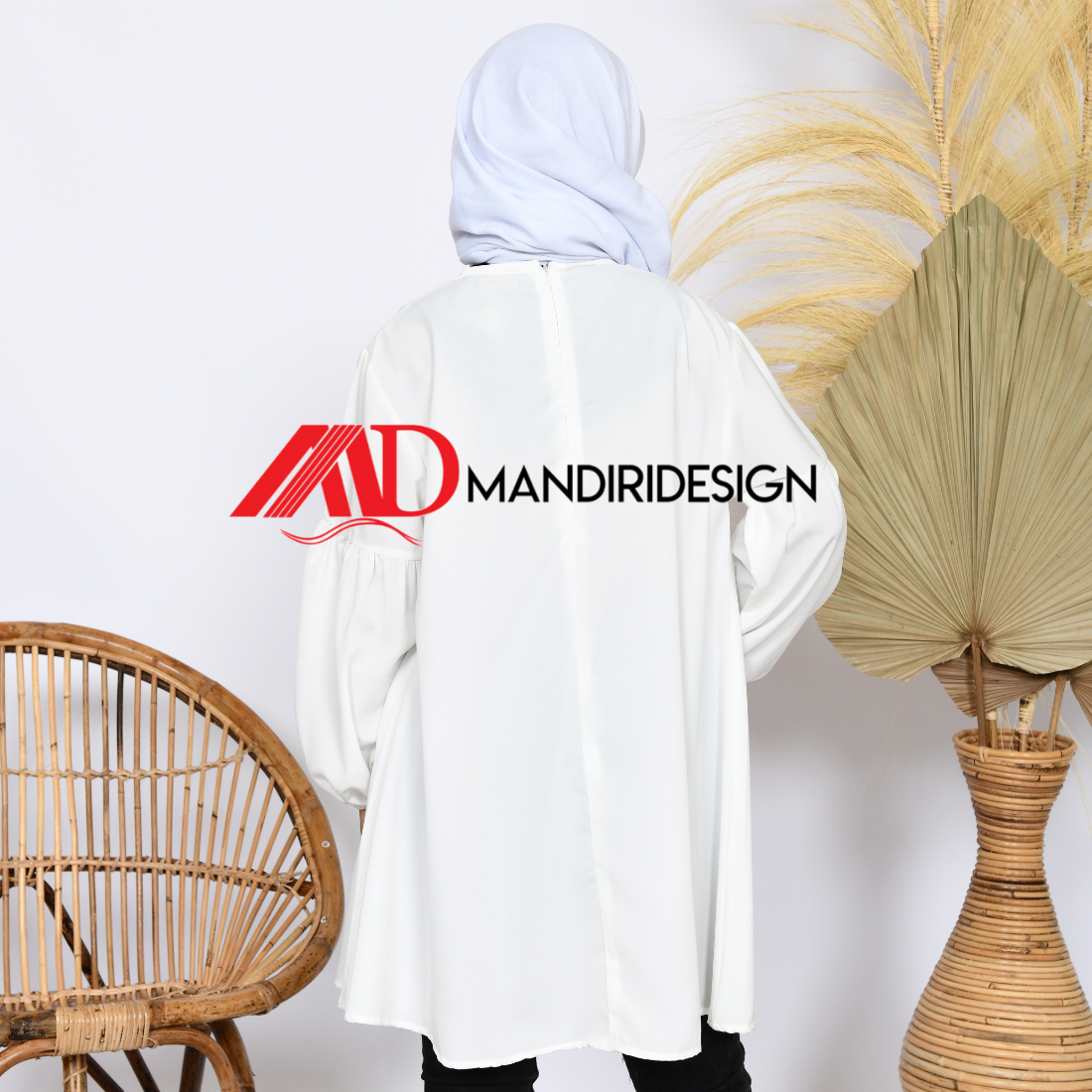 Tunik Anak Ellena Warna Putih - Gambar 4