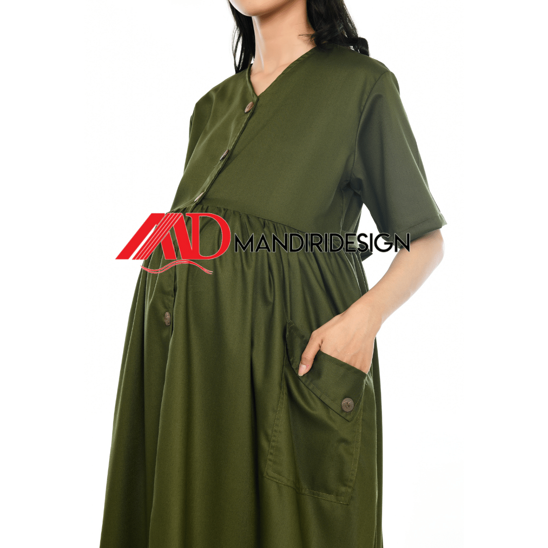 Maternity Baju Hamil Warna Hijau Botol