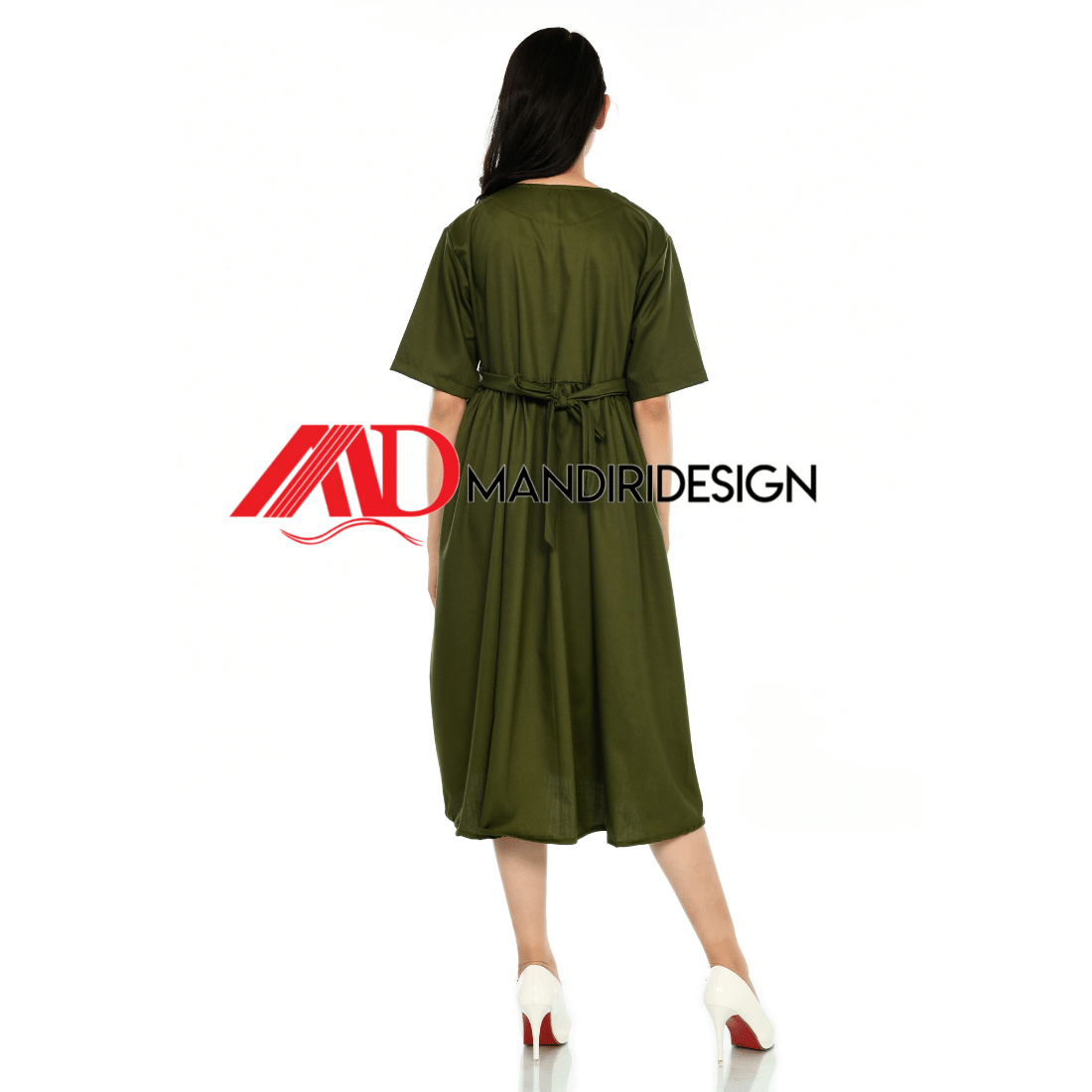 Maternity Baju Hamil Warna Hijau Botol - Gambar 8