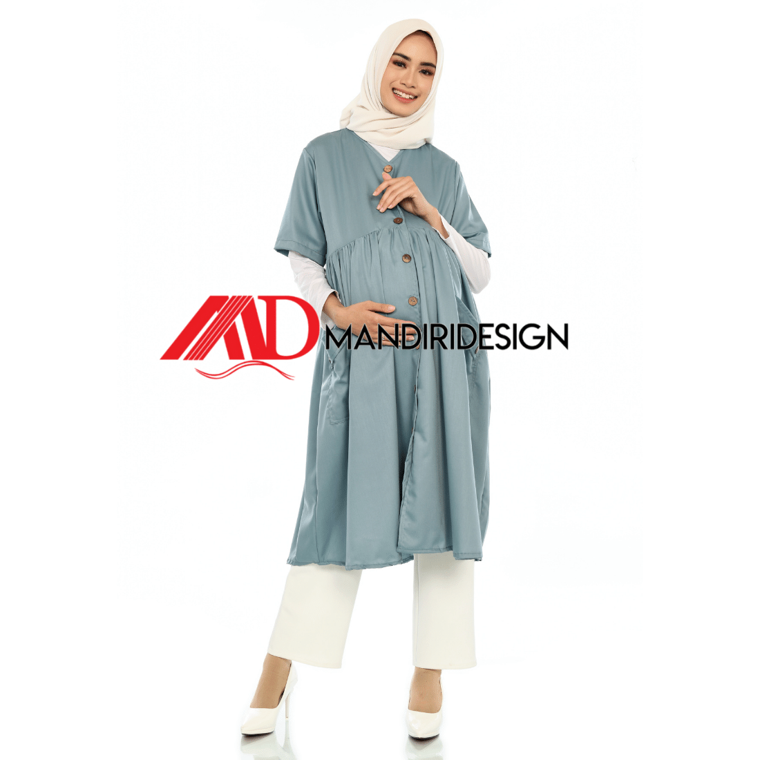 Maternity Baju Hamil Warna Wardah - Gambar 3